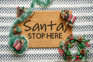 Santa Stop Here - Doormat | MonkeyFly