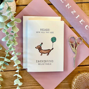 Dachshund Believable - Greeting Card | Kenzie Cards