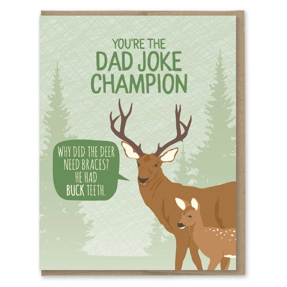 Dad Joke Champion - Greeting Card | Modern Printed Matter