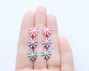 Pastel Daisy - Metal Free Hypoallergenic Earrings | Pretty Ears