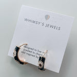 Daisy Enamel Hoop Earrings