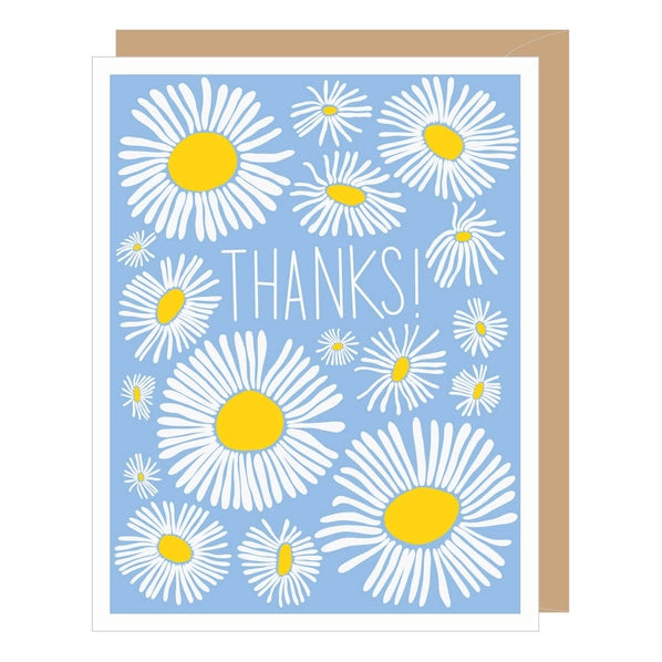 Abstract Daisies | Thank You Card