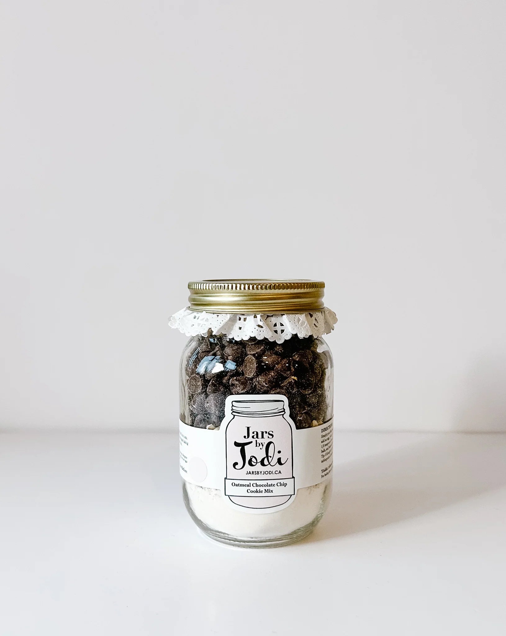 Vegan / Dairy Free Oatmeal Chocolate Chip Cookie Mix | Jars By Jodi