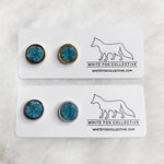 Denim - Faux Druzy Studs | White Fox Collective