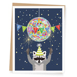 Disco Raccoon - Greeting Card | Apartment 2 Cards