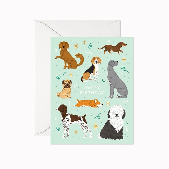 Dogs - Birthday Greeting Card | Linden Paper Co.