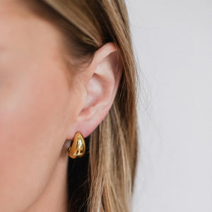 Dome Earrings | Petite Gold