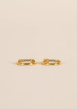 Double Hoop - Gold Earrings | JaxKelly