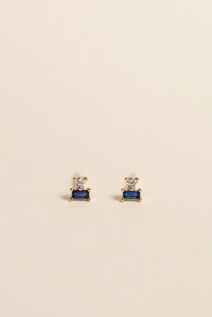 Sapphire Double Stack | Stud Earrings