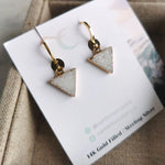 Druzy Trinity White - Earrings | Over The Moon