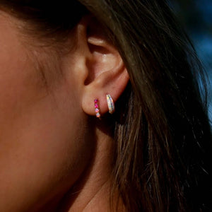 Deux - Opal Ombre Huggie Earrings | La Kaiser