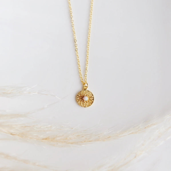 Elle - Opal Pendant Necklace | Oh So Lovely