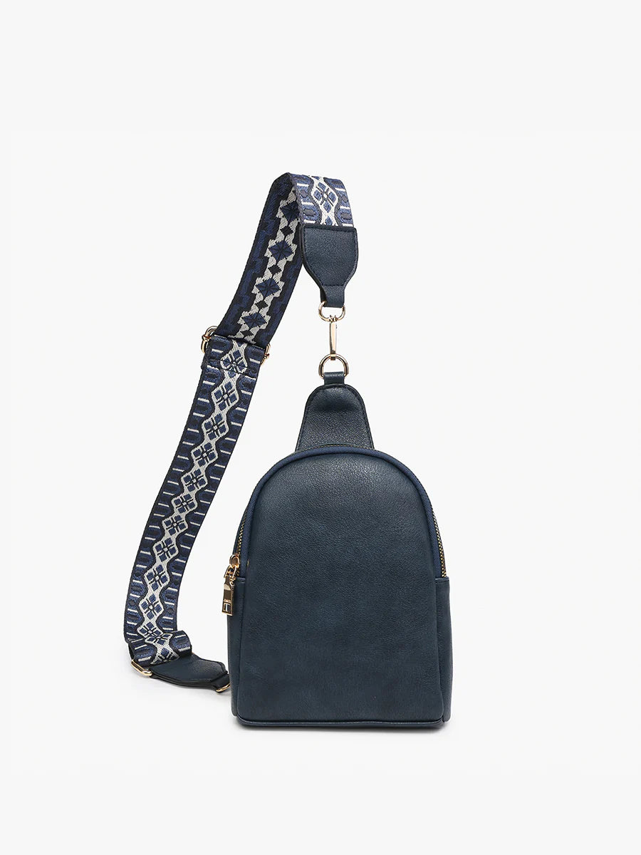 Ellen - Vegan Sling Bag with Removeable Guitar Strap | Jen & Co
