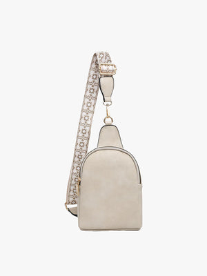 Ellen - Vegan Sling Bag with Removeable Guitar Strap | Jen & Co