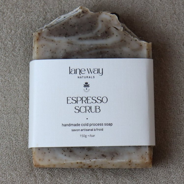 Espresso Scrub - Cold Process Soap Bar | Lane Way Naturals