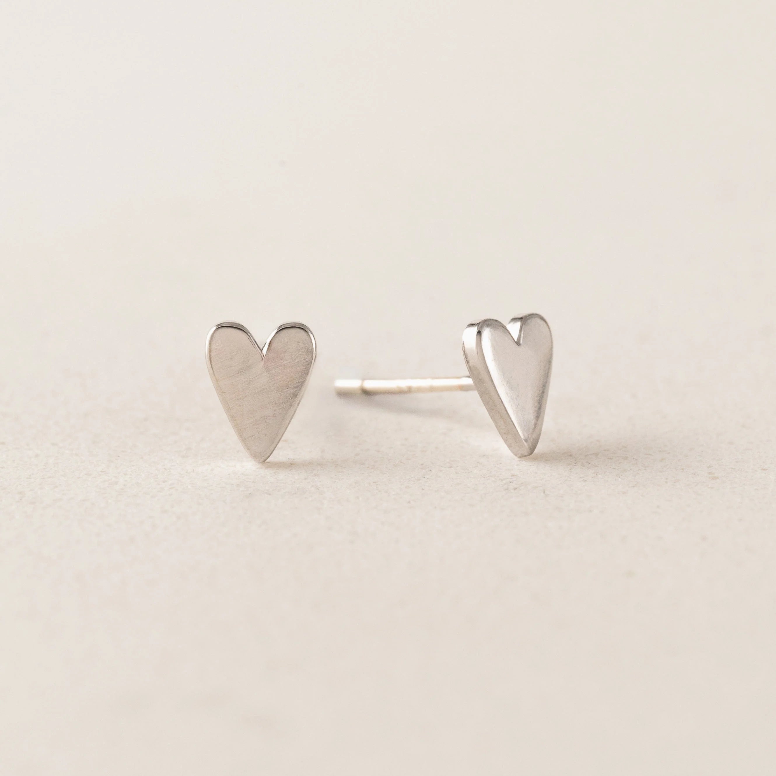 Everly Heart Stud Earrings | Lover's Tempo