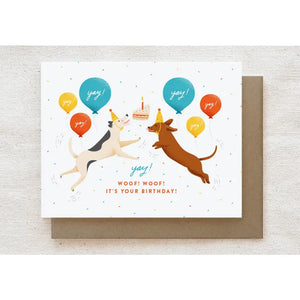 Excited Dogs - Birthday Card | Quirky Paper Co.