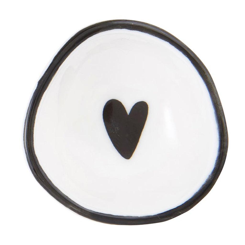 Black Heart - Porcelain Ring Dish | Santa Barbara Design Studio