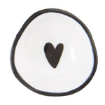 Black Heart - Porcelain Ring Dish | Santa Barbara Design Studio