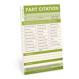 Fart Citation - Sticky Pad | Knock Knock