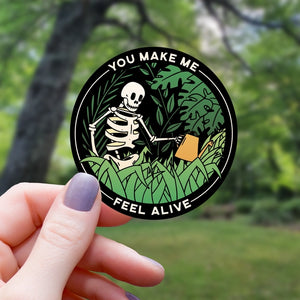 Houseplants Make Me Feel Alive - Sticker | Mimic Gaming Co