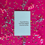 Financial Burden | Greeting Card