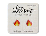 Flame Emoji Earrings | Lilliput Little Things