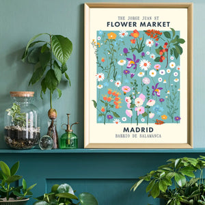 Madrid Flower Market Print | Ink & Drop