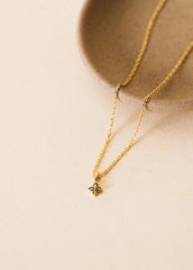 Four Stone Pendant | 18k Gold Plated Necklace