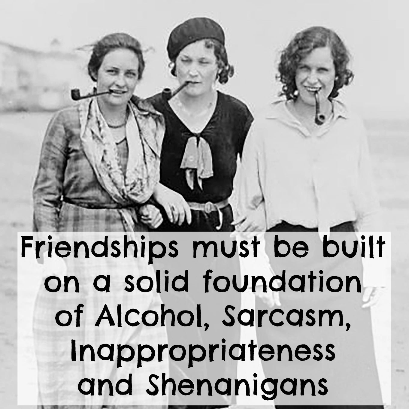 Friendships Must Be Built On... - Fridge Magnet | Raven's Rest Studio
