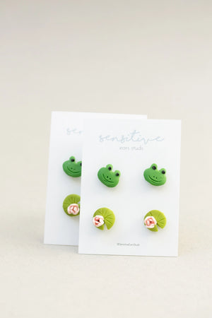 Frog & Lilypad | Mix & Match Earrings