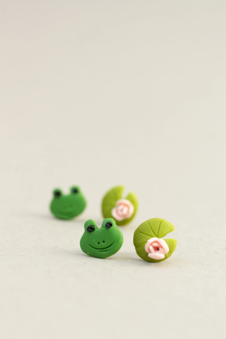 Frog & Lilypad | Mix & Match Earrings