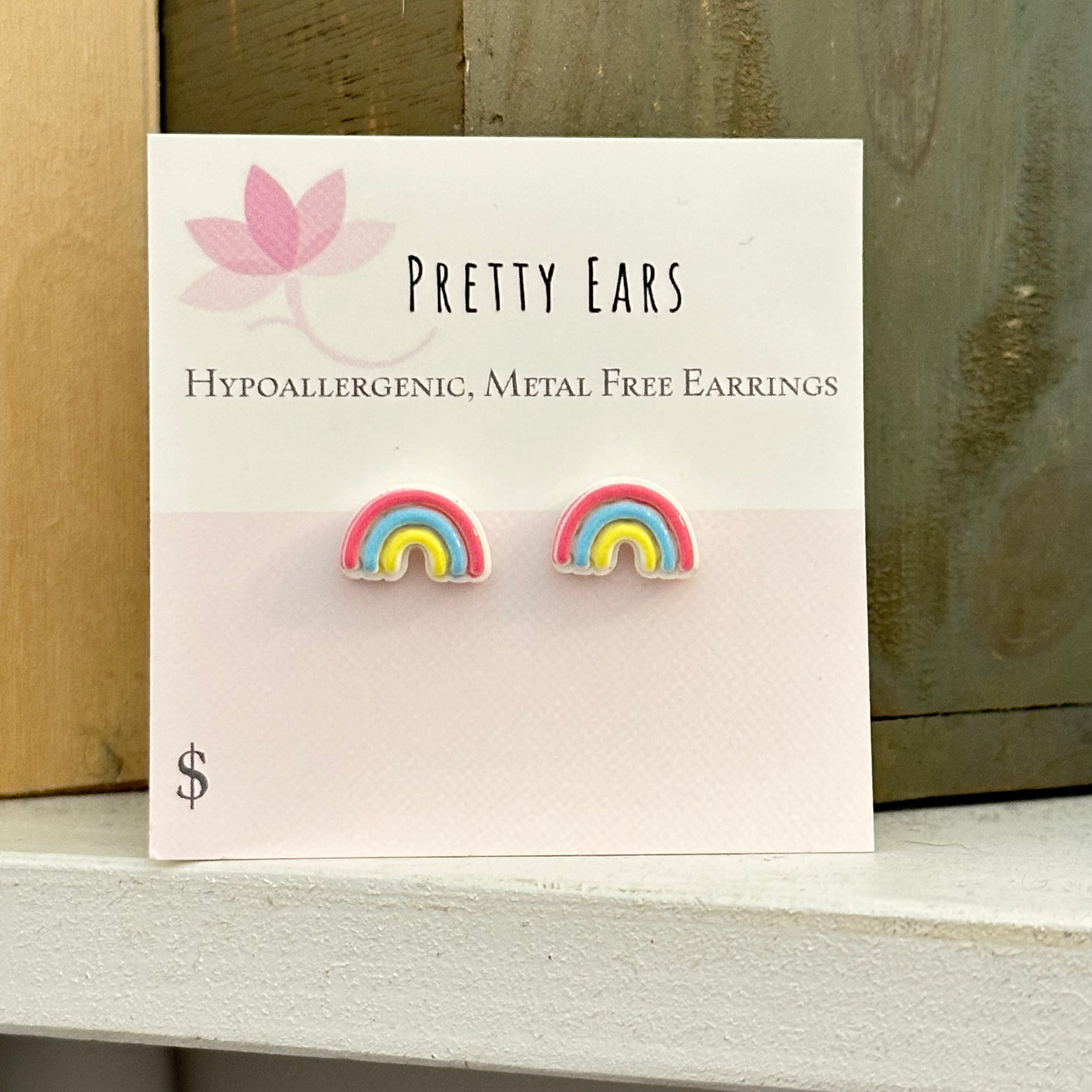 Rainbow - Metal Free Hypoallergenic Earrings | Pretty Ears