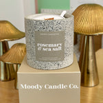 Rosemary & Sea Salt - Cement Jar Candle | Moody Candle Co
