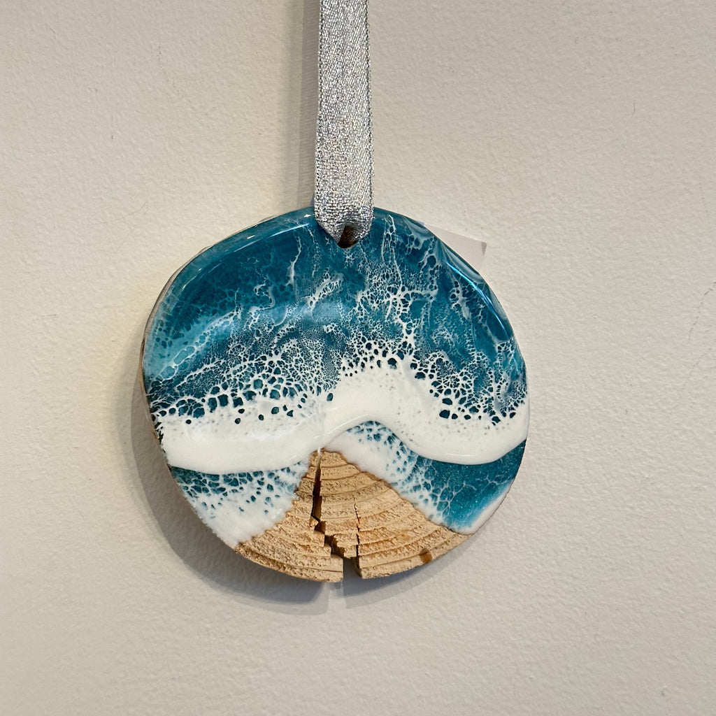 Wooden Resin Ornament | Sara's Art Corner