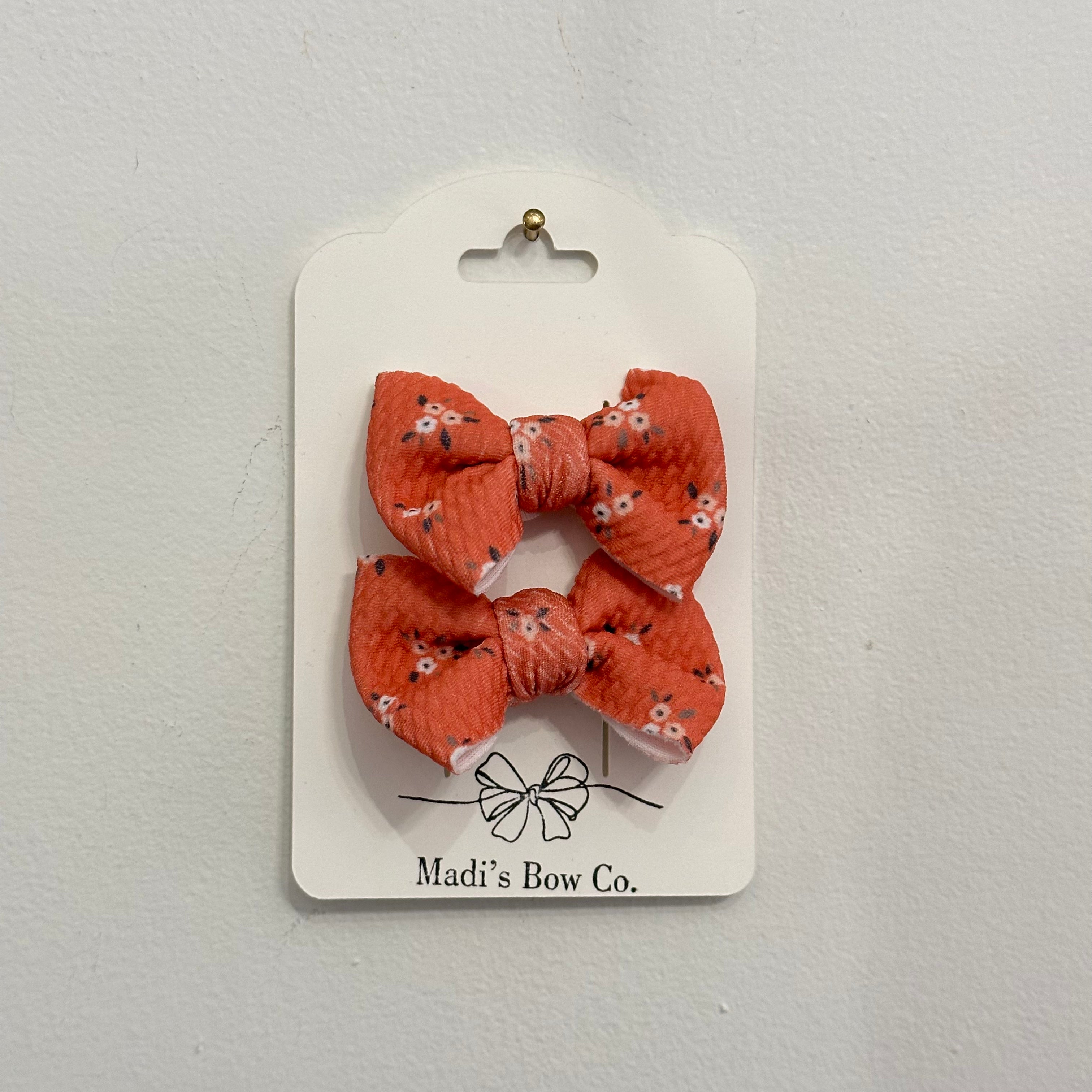 Small Flower Bow Clips | Madi's Bow Co