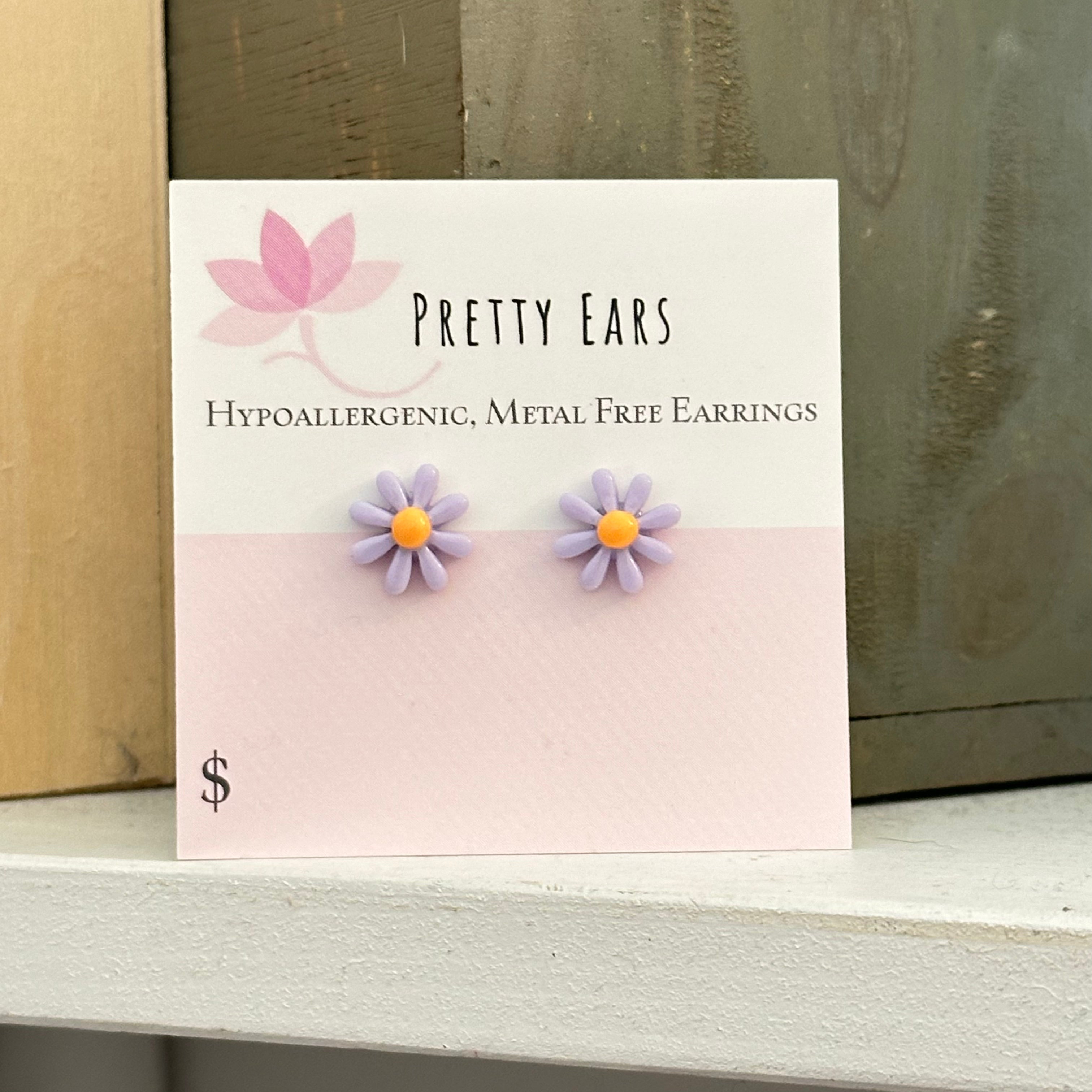 Assorted Flowers - Metal Free Hypoallergenic Earrings | Pretty Ears