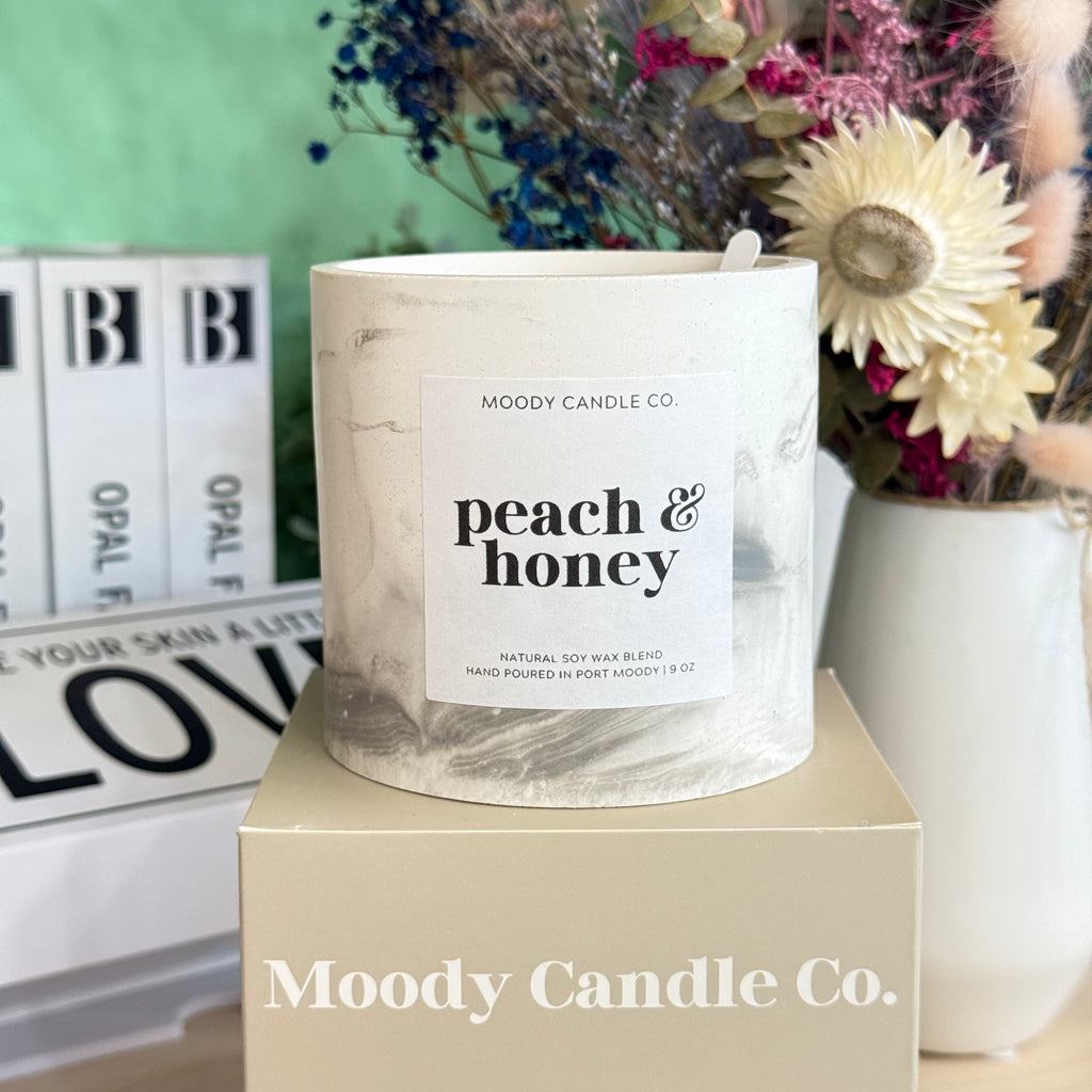 Peach & Honey | Cement Jar Candle