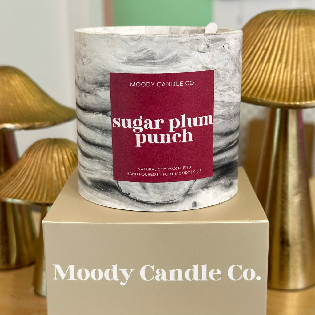 Sugar Plum Punch - Cement Jar Candle | Moody Candle Co
