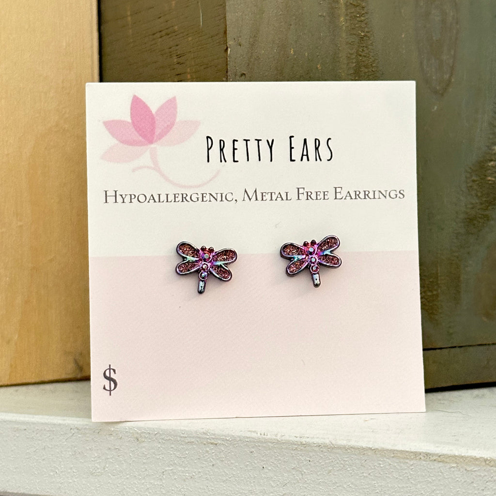 Dragonfly - Metal Free Hypoallergenic Earrings | Pretty Ears