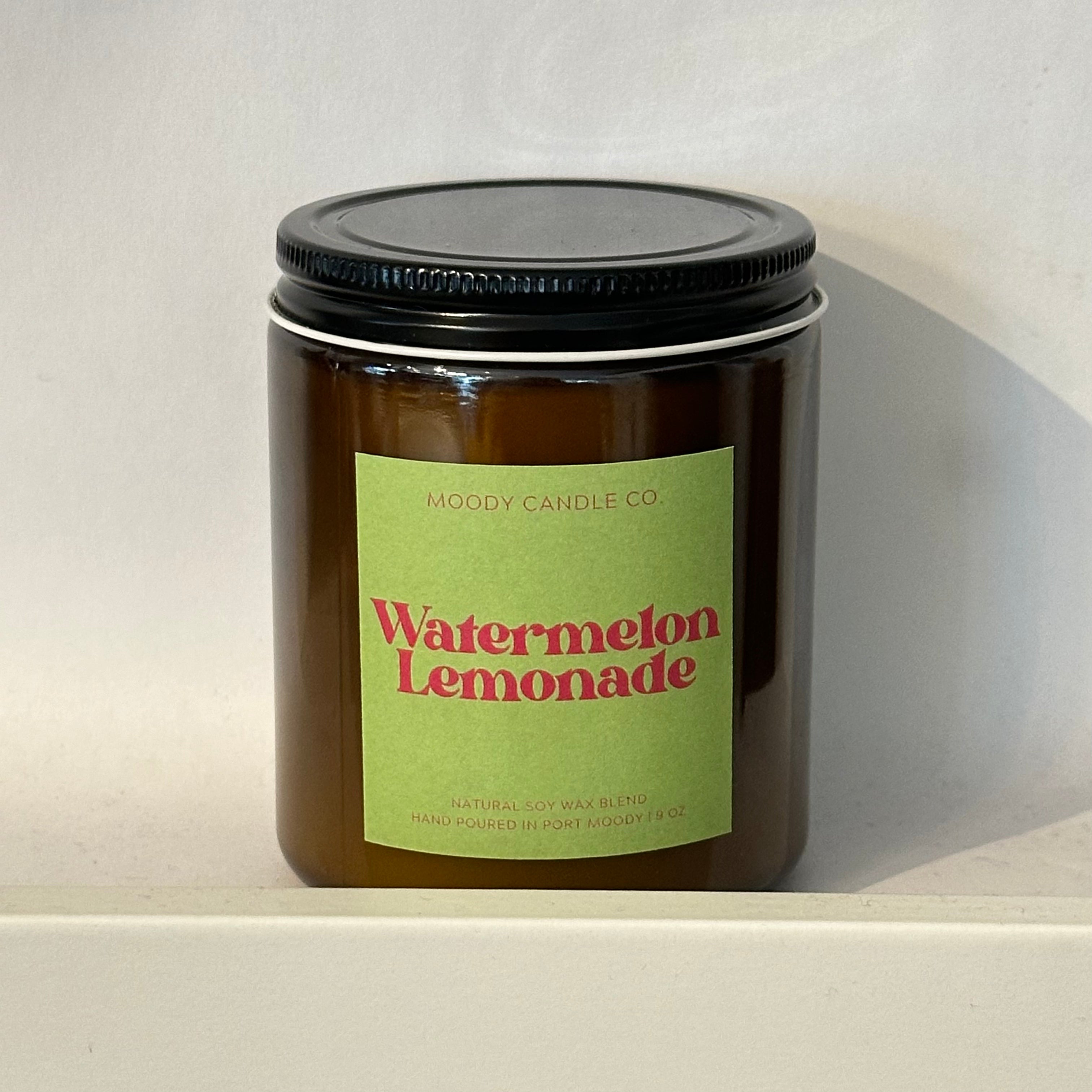 Watermelon Lemonade - Glass Jar Candle | Moody Candle Co
