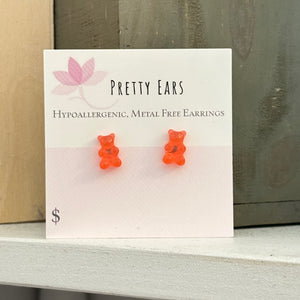 Mini Gummy Bear - Metal Free Hypoallergenic Earrings | Pretty Ears