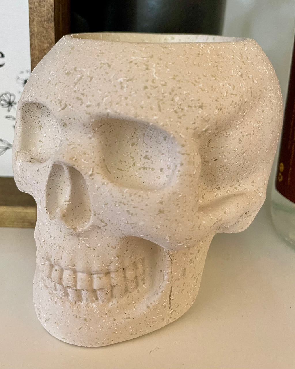 Skull - Cement Jar Candle | Moody Candle Co