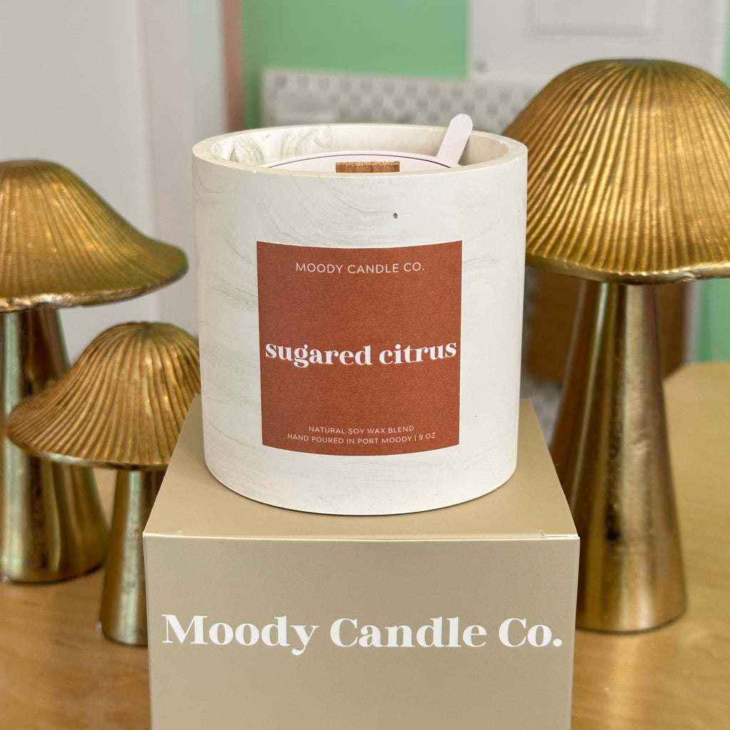 Sugared Citrus - Cement Jar Candle | Moody Candle Co