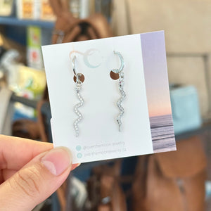 Mini Snake Huggies - Earrings | Over The Moon