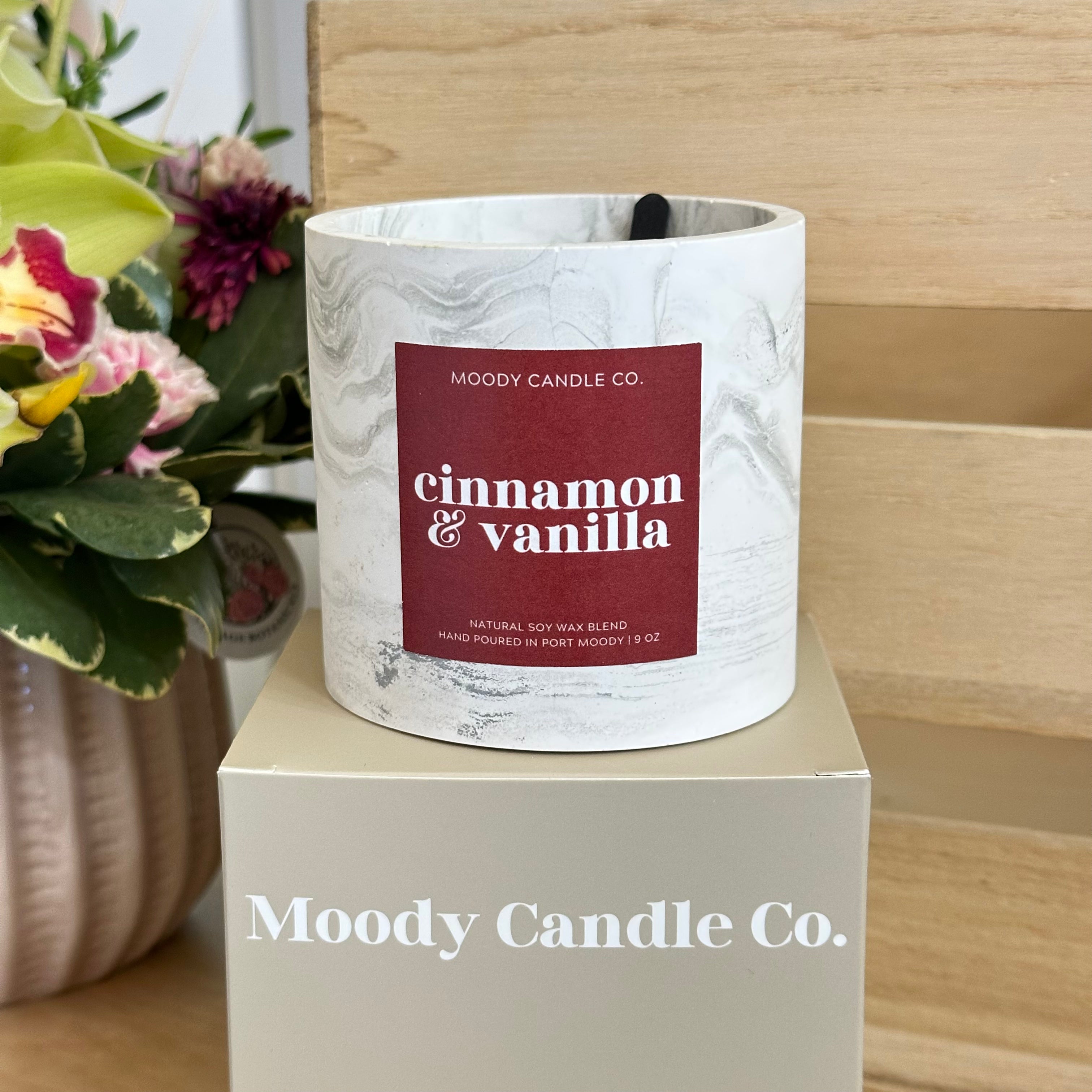 Cinnamon & Vanilla - Cement Jar Candle | Moody Candle Co