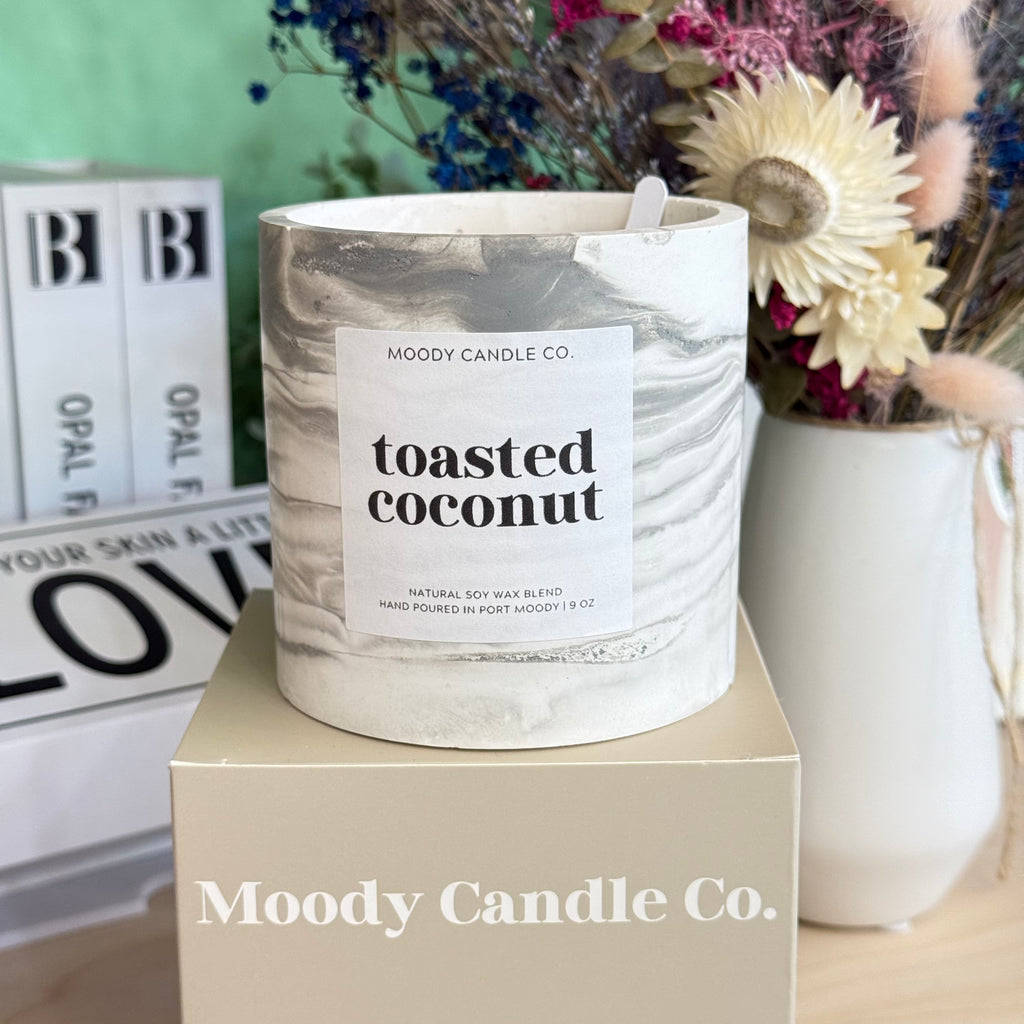 Toasted Coconut - Cement Jar Candle | Moody Candle Co