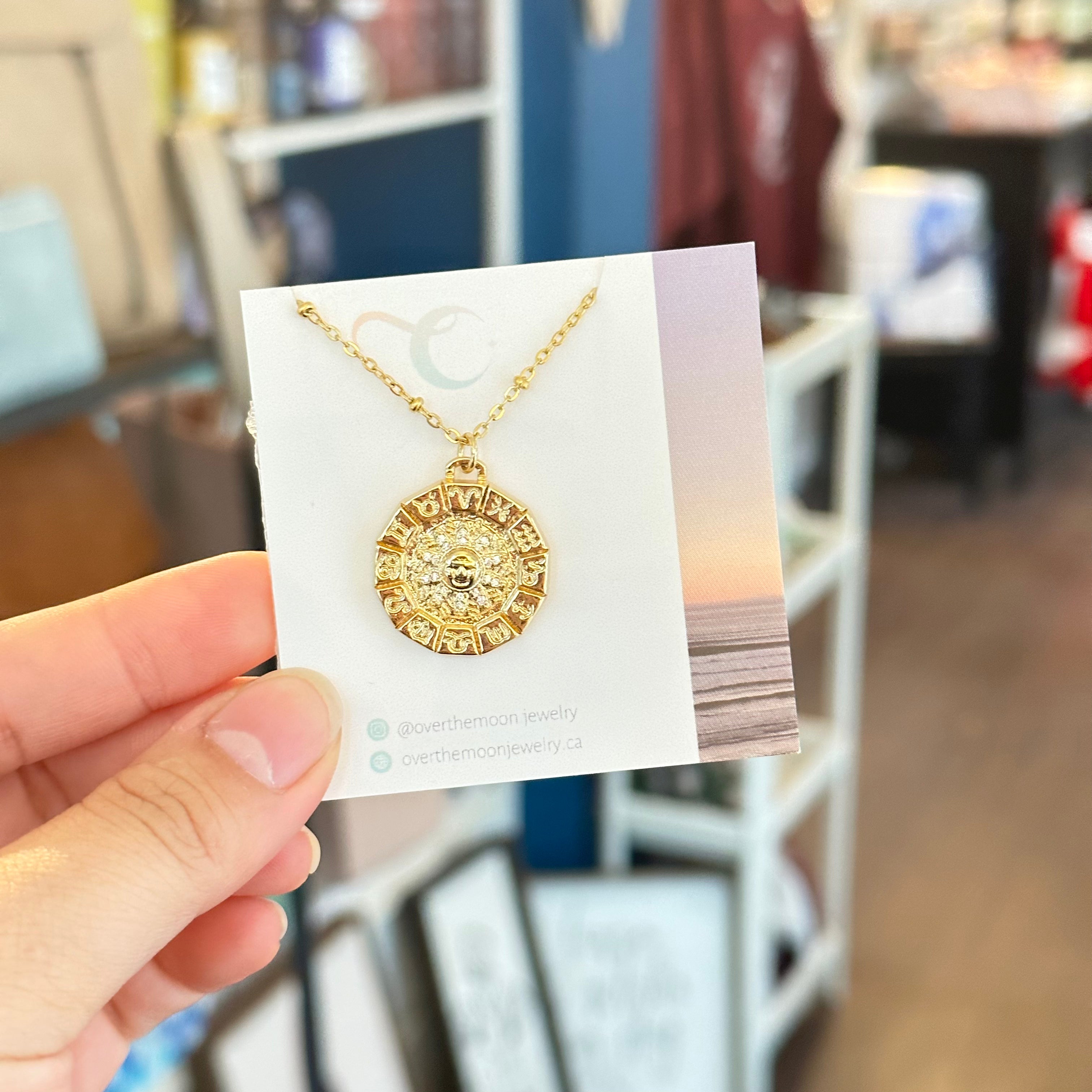 Zodiac Pendant - Necklace | Over The Moon