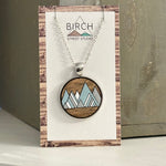 Mountain Lines - Wooden Necklace | Birch Street Studio