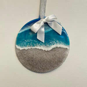 Beach Resin Ornament | Sara's Art Corner